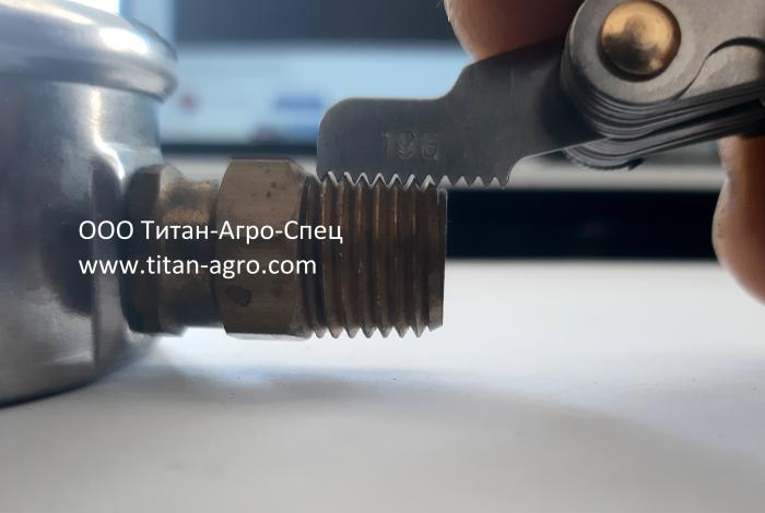 Манометр, 0-160 PSI, корпус 2”, 14”MPT, наполненый жидкостью, нерж.сталь , CP2575