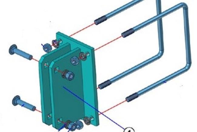 Держатель стойки 7” X 7”AM4425 